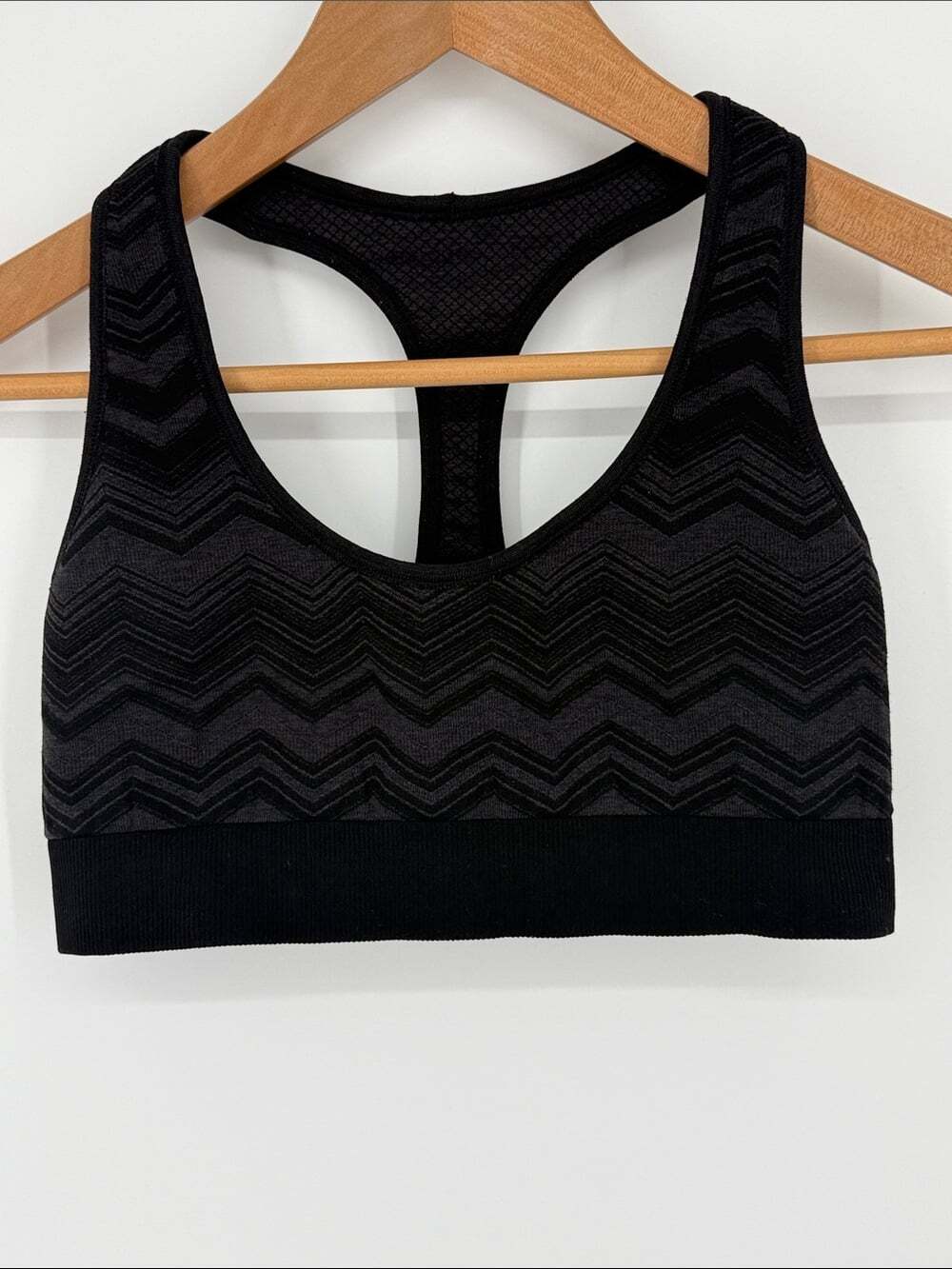 Lululemon Ebb & Flow Racerback Bra Reversible Heathered Black - Picture 4 of 13